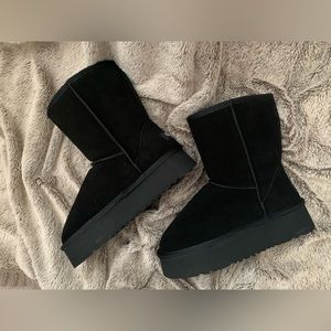 Ugg Inspired Platform Boots NWOT
